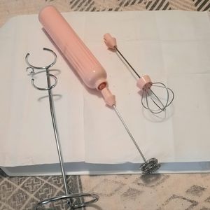 Milk Frother USB Electric Pink